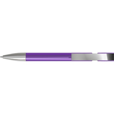 uma® SKY transparent M SI Druckkugelschreiber, violett