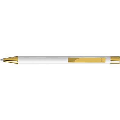uma® STRAIGHT GO Druckkugelschreiber, weiss