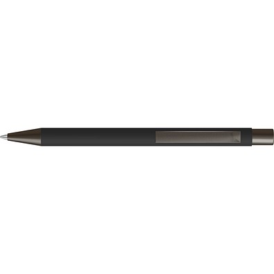 uma® STRAIGHT GUM RECY Druckkugelschreiber, schwarz