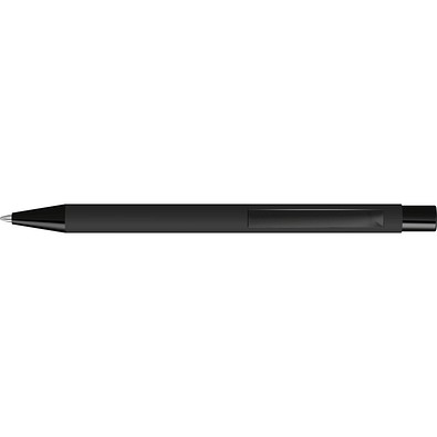 uma® STRAIGHT M GUM RECY Druckkugelschreiber, schwarz