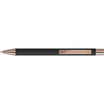 uma® STRAIGHT RO-GO GUM Druckkugelschreiber, schwarz