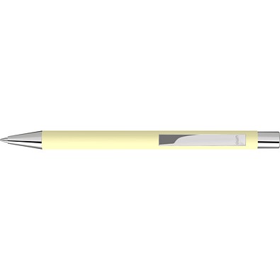uma® STRAIGHT SI GUM Druckkugelschreiber, pastell gelb