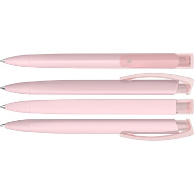 uma® TRINITY K transparent GUM Druckkugelschreiber, pastell rosa