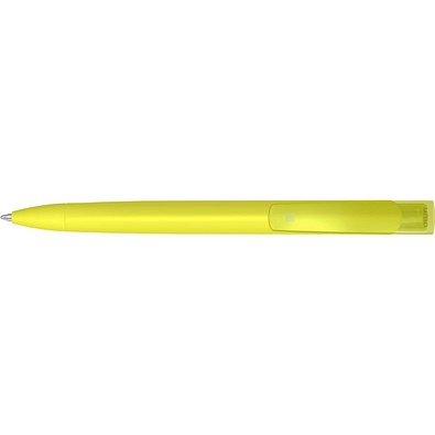 uma® TRINITY K transparent RECY Druckkugelschreiber, gelb
