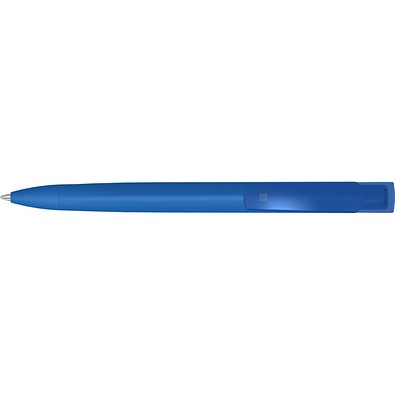 uma® TRINITY K transparent RECY Druckkugelschreiber, mittelblau