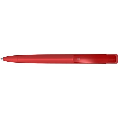 uma® TRINITY K transparent RECY Druckkugelschreiber, rot