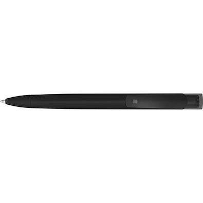 uma® TRINITY K transparent RECY Druckkugelschreiber, schwarz