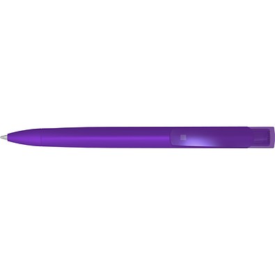 uma® TRINITY K transparent RECY Druckkugelschreiber, violett