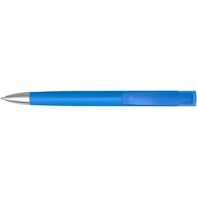 uma® Druckkugelschreiber TrinityGum, mit Metallspitze, blaue Mine, hellblau