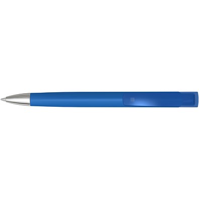 uma® Druckkugelschreiber TrinityGum, mit Metallspitze, blaue Mine, mittelblau