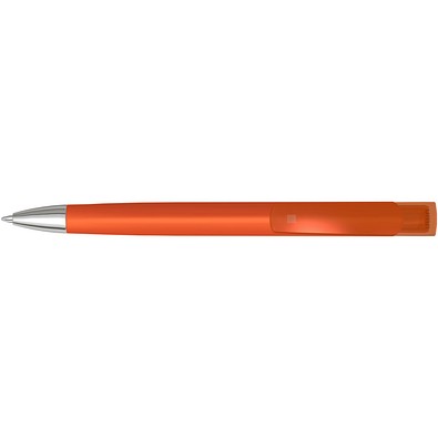 uma® Druckkugelschreiber TrinityGum, mit Metallspitze, blaue Mine, orange