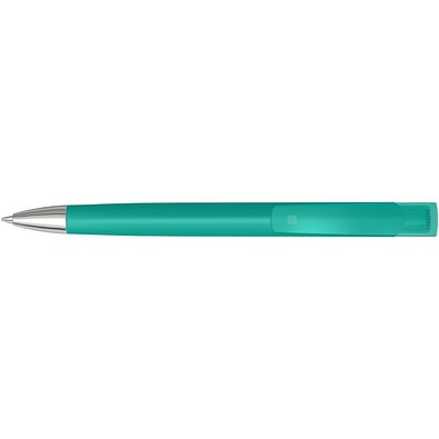 uma® Druckkugelschreiber TrinityGum, mit Metallspitze, blaue Mine, petrol