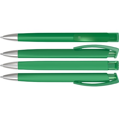 uma® TRINITY K transparent SI RECY Druckkugelschreiber, dunkelgrün