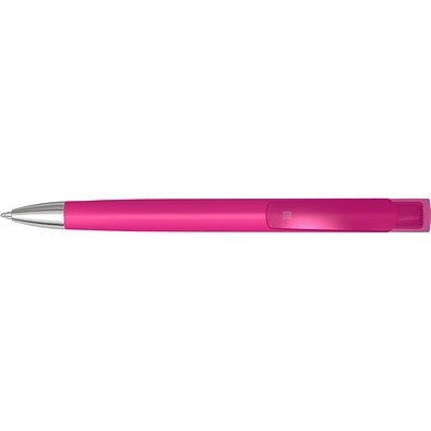 uma® TRINITY K transparent SI RECY Druckkugelschreiber, magenta