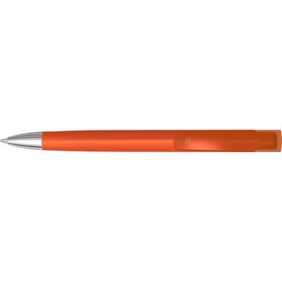 uma® TRINITY K transparent SI RECY Druckkugelschreiber, orange