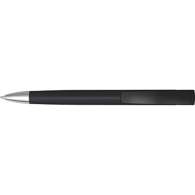 uma® TRINITY SI GUM Druckkugelschreiber, schwarz