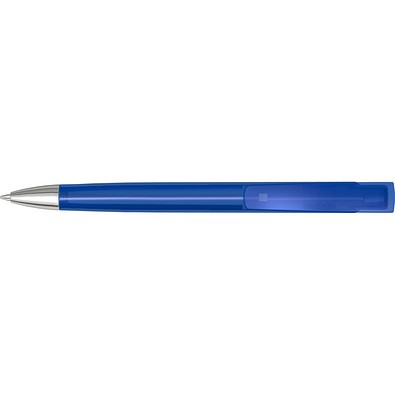 uma® TRINITY transparent SI Druckkugelschreiber, dunkelblau