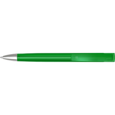 uma® TRINITY transparent SI Druckkugelschreiber, dunkelgrün