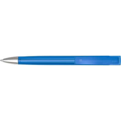 uma® TRINITY transparent SI Druckkugelschreiber, hellblau