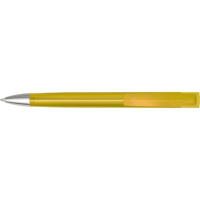 uma® TRINITY transparent SI Druckkugelschreiber, ocker