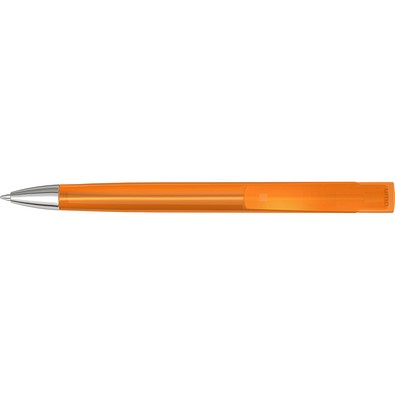 uma® TRINITY transparent SI Druckkugelschreiber, orange