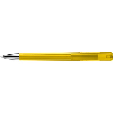 uma® ULTIMO transparent SI Drehkugelschreiber, gelb