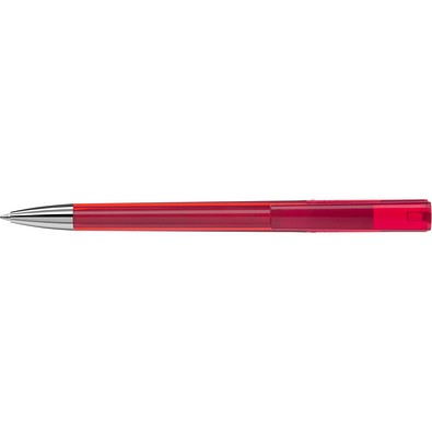 uma® ULTIMO transparent SI Drehkugelschreiber, rot