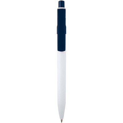 Unica Kugelschreiber aus recyceltem Kunststoff (schwarze Mine), navy