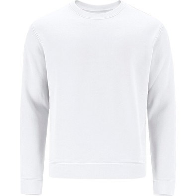 Unisex Sweatshirt mit Rundhalsausschnitt – Klassischer Crewneck, M, WEISS