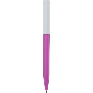 Unix Kugelschreiber aus recyceltem Kunststoff, blaue Mine, magenta