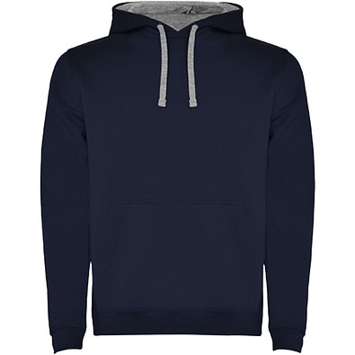 Urban Kapuzenpullover für Herren, Navy Blue/Marl Grey, 2XL