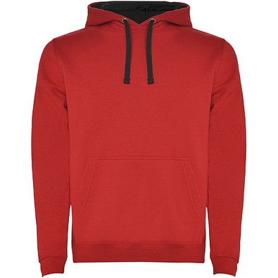 Urban Kapuzenpullover für Herren, rot/schwarz, L