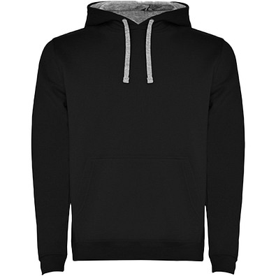 Urban Kapuzenpullover für Herren, schwarz/Marl Grey, XS