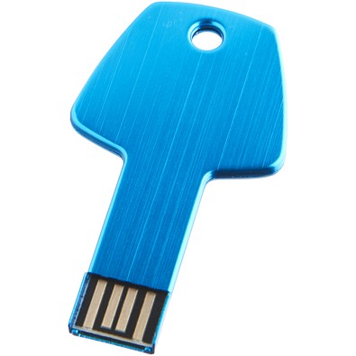 USB-Stick Schlüssel, hellblau, 16GB