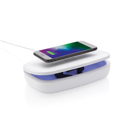 XD COLLECTION UV-C Sterilisations-Box mit 5W Wireless Charger, weiß XD COLLECTION UV-C Sterilisations-Box mit 5W Wireless Charger, weiß
