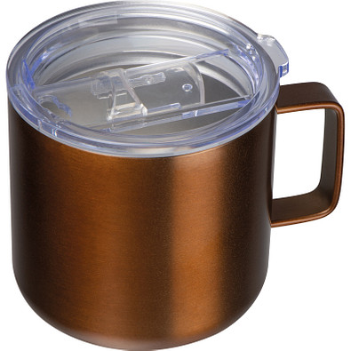 Vakuum Edelstahlbecher, metallic rosé