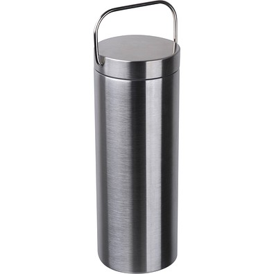 Vakuum Edelstahltrinkflasche, 600ml , silbergrau