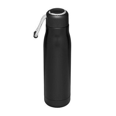 Vakuum-Isolierflasche ROBUSTA,schwarz