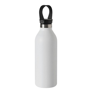 Vakuum-Isolierflasche STEEL LOOP,weiß