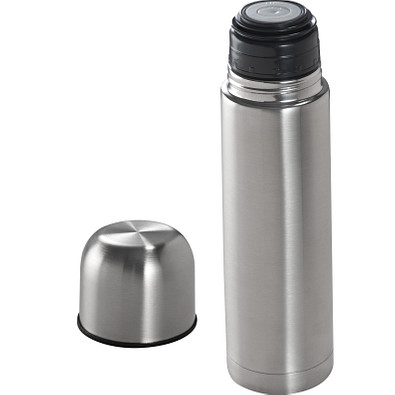 Vakuum-Isolierkanne aus Edelstahl, 500 ml, grau