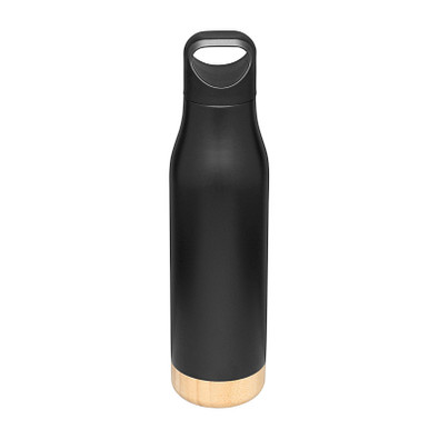 Vakuum-Trinkflasche BAMBOO LEGEND,schwarz