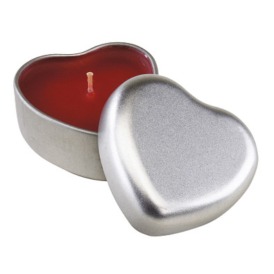 Vanille-Duftkerze Good spirits, rot, silber