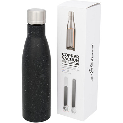 Vasa gesprenkelte Kupfer-Vakuum Isolierflasche, 500 ml, schwarz