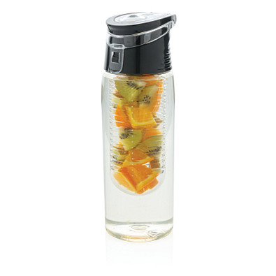 XD COLLECTION Verschließbare Aromaflasche, 700 ml, transparent/grau
