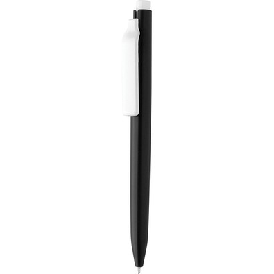 Vibe GRS-zertifizierter rABS-Stift mit Ultra-Glide-Tinte, schwarz, weiß