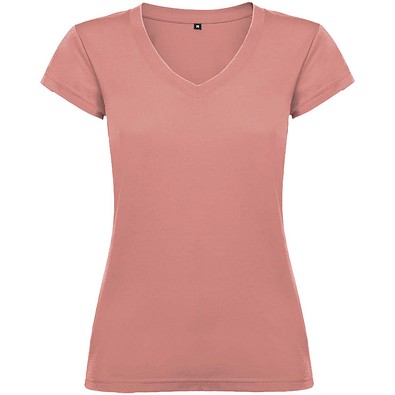 Victoria T-Shirt mit V-Ausschnitt für Damen, Clay Orange, 3XL