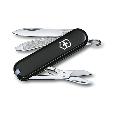 VICTORINOX Taschenmesser Classic SD, 7 Funktionen, schwarz
