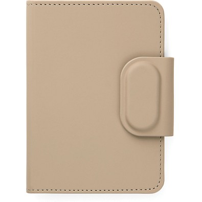 VINGA Baltimore RCS Passport Cover mit Dual-Finder, greige