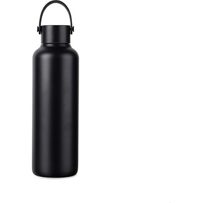 VINGA Baltimore RCS recyc. Edelstahlflasche 600ml, schwarz