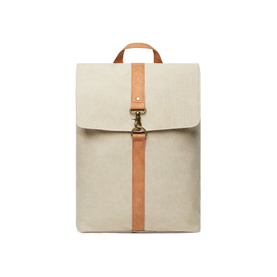 VINGA Bosler Rucksack aus GRS recyceltem Canvas, greige